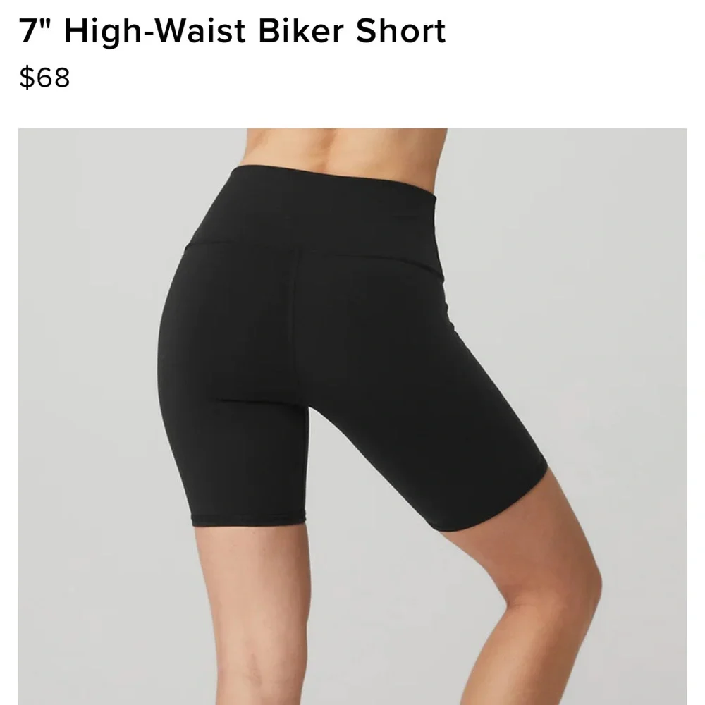 Alo High-Waist Biker Short, True navy, XS - Picture 4 of 6